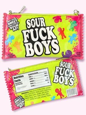 Current Mood Sour F* Boys Shoulder Bag Dolls Kill Sour Candy Clutch Parody